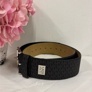 Michael Kors Black and grey signature women belts